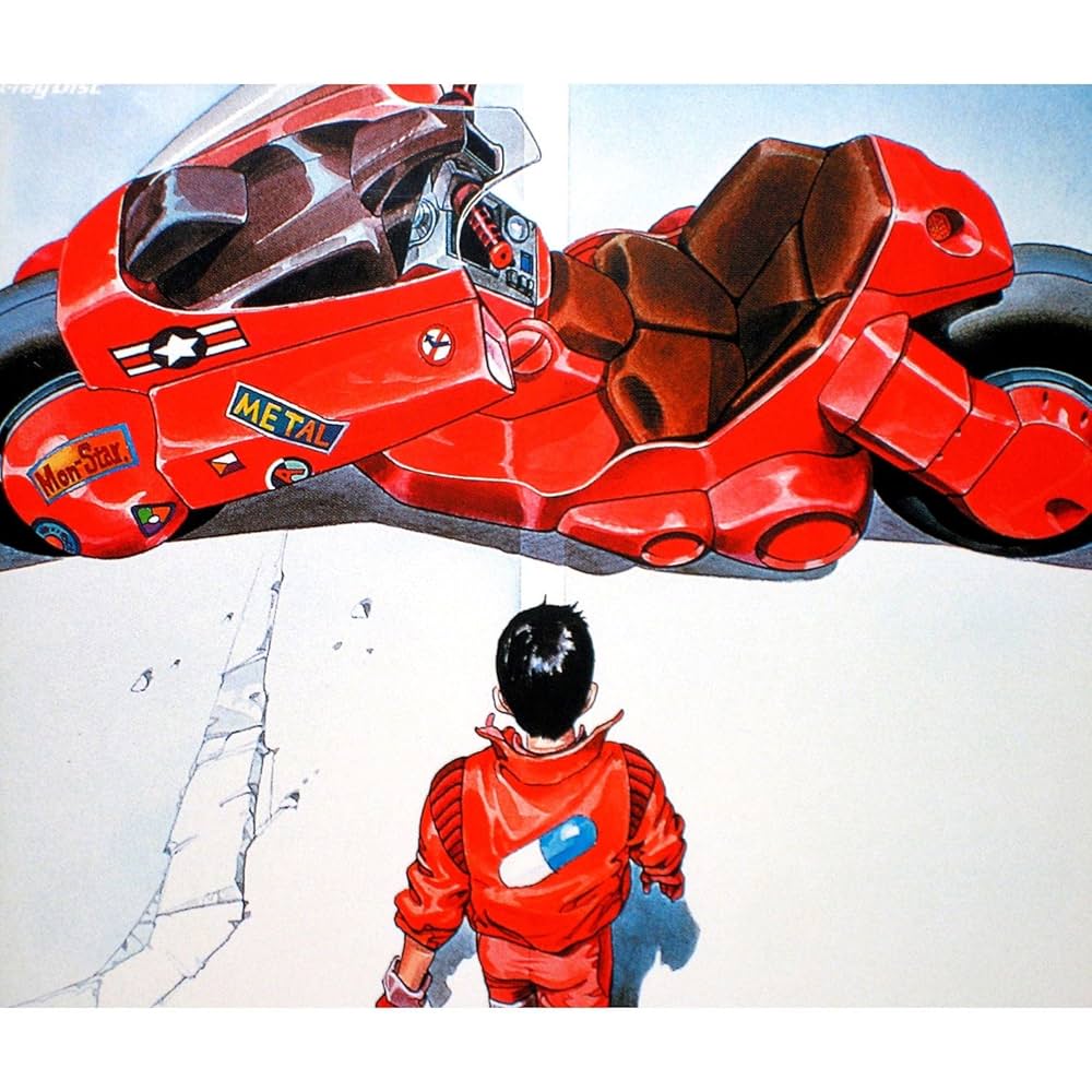 Plakat plakat Kaneda Moto Futurystyczny Neo Tokio 2025 Akira